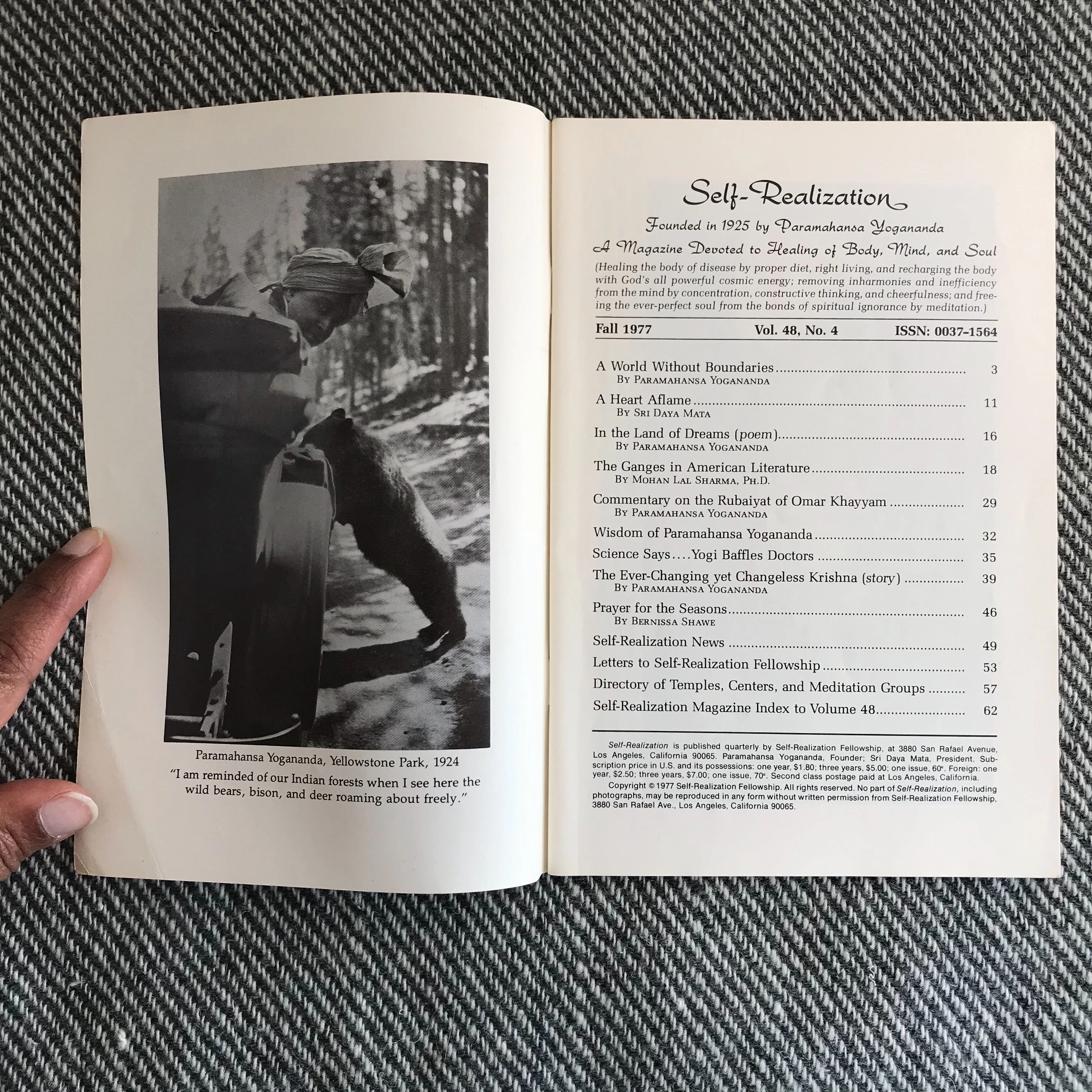 1977 Fall. SRF Magazine
