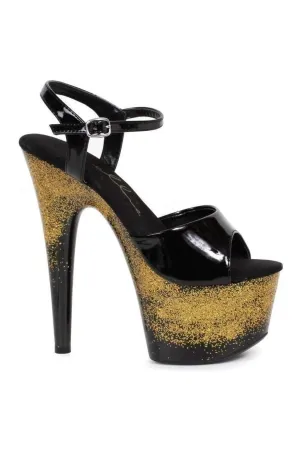 709-CARI Platform Sandal | Clear Vinyl