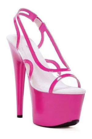 709-LEONA Platform Sandal  | Clear Vinyl