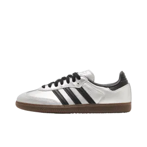 Adidas Samba OG Silver Metallic Black Gum