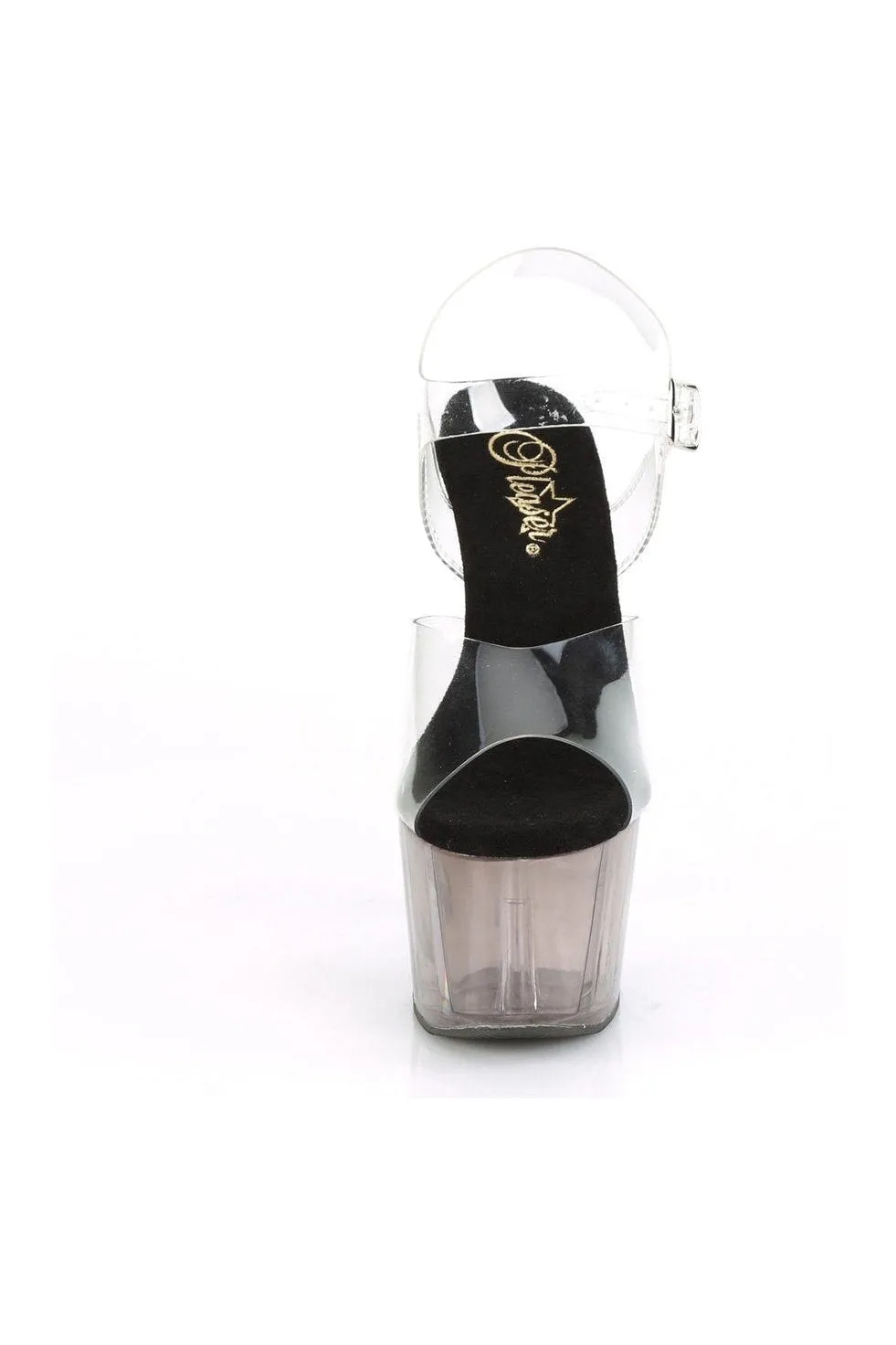 ADORE-708T Exotic Sandal | Clear Vinyl