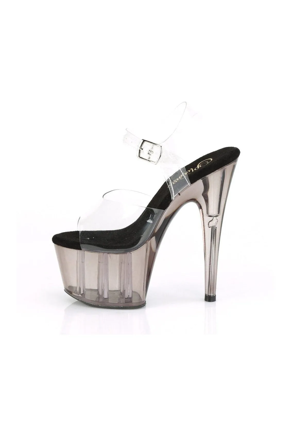 ADORE-708T Exotic Sandal | Clear Vinyl