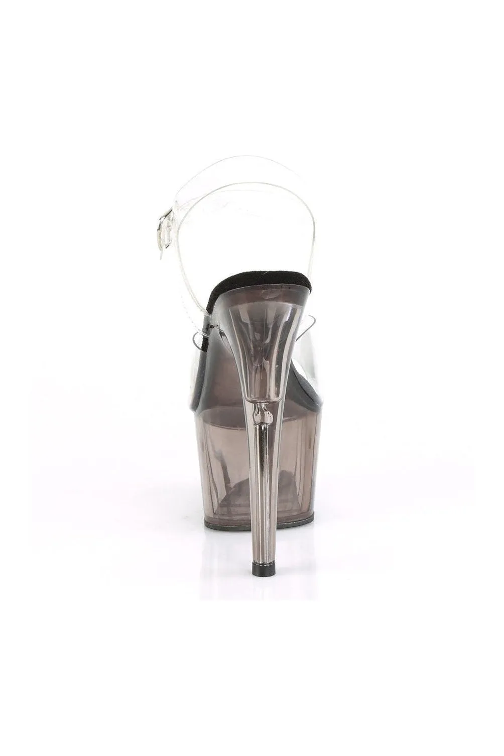 ADORE-708T Exotic Sandal | Clear Vinyl