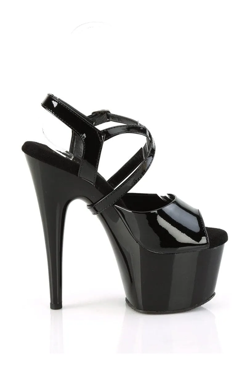 ADORE-724 Black Patent Sandal
