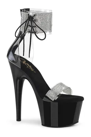ADORE-727RS Exotic Sandal | Black Vinyl