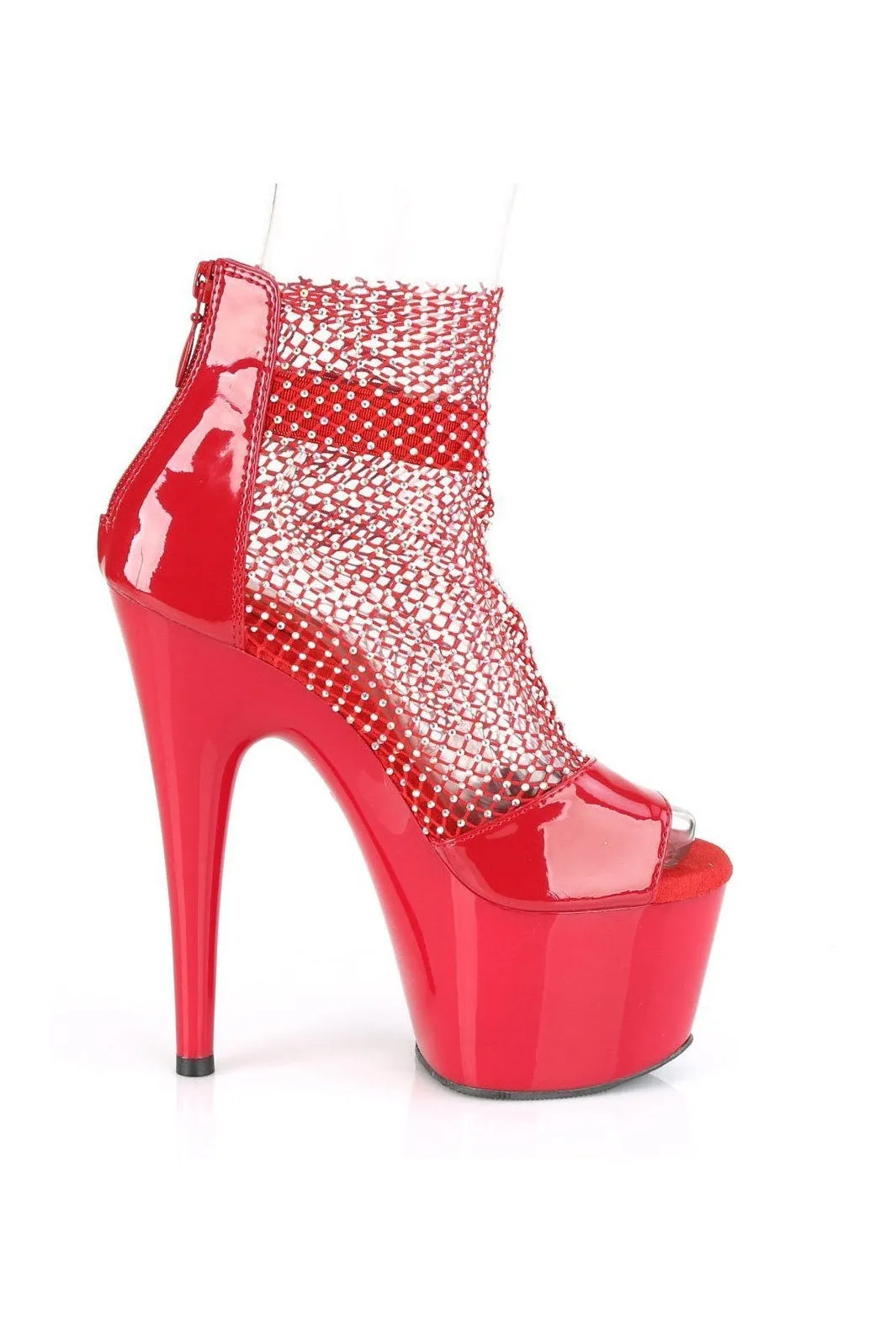 ADORE-765RM Exotic Sandal | Red Patent