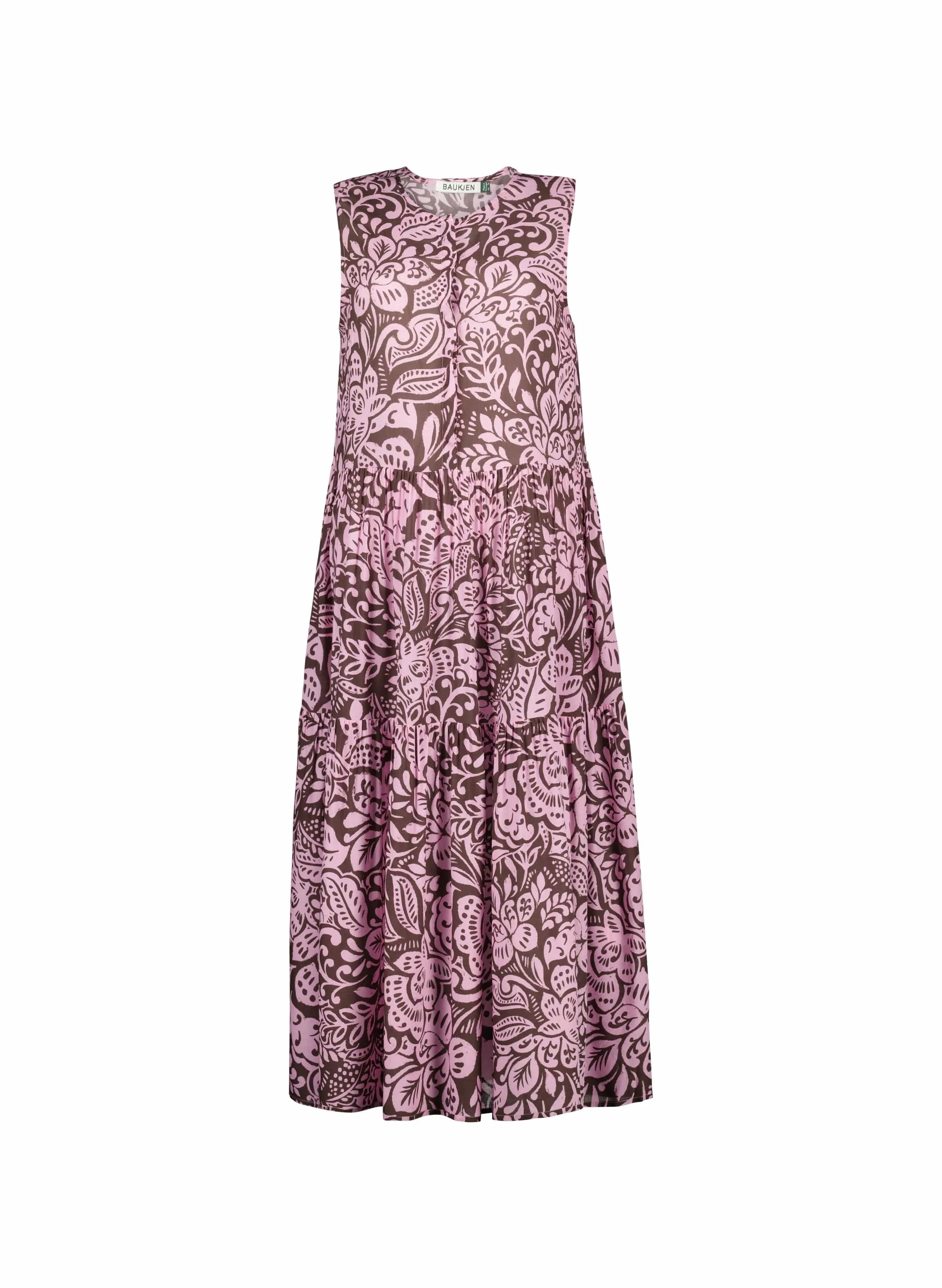 Annmarie LENZING™ ECOVERO™ Sleeveless Printed Dress | Pink Stencil