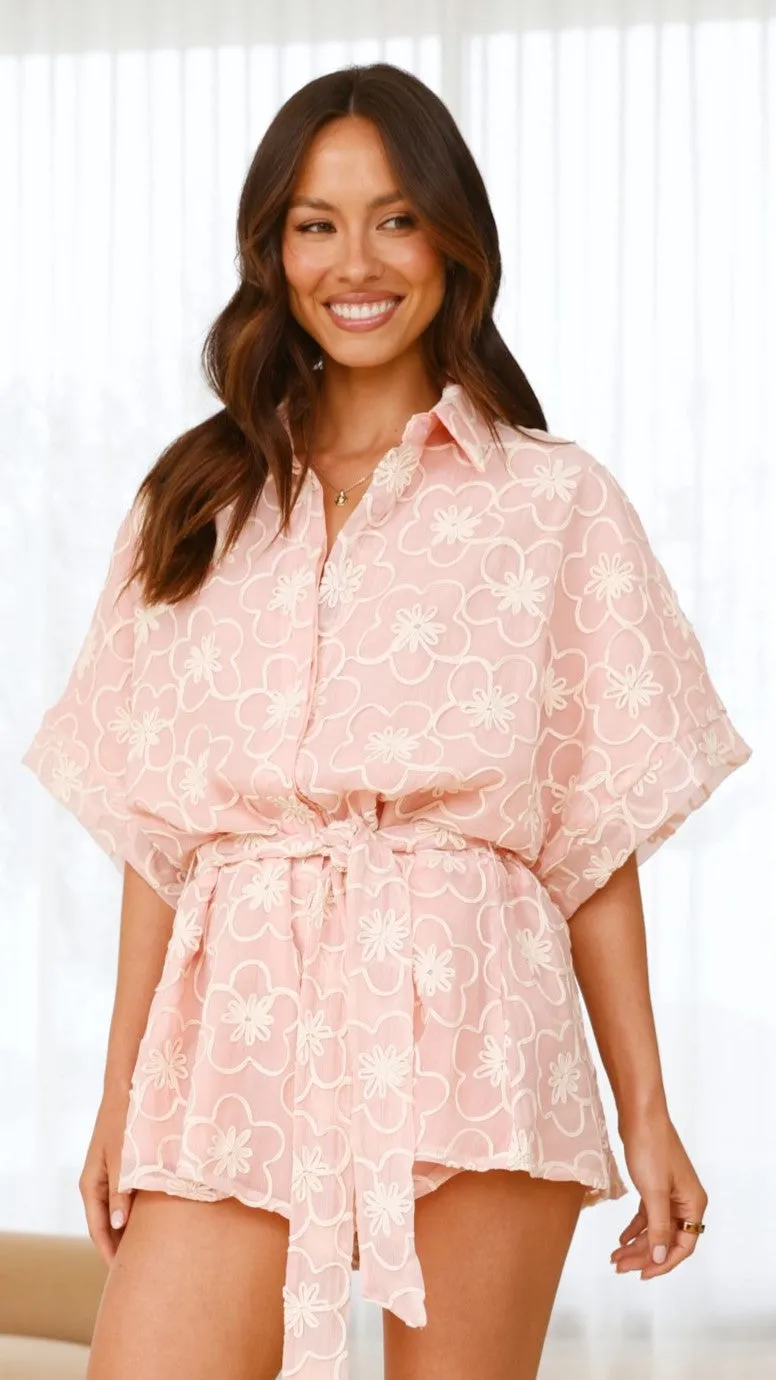 Bailin Playsuit - Blush