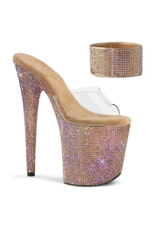 BEJEWELED-812RS Sandal | Clear Vinyl