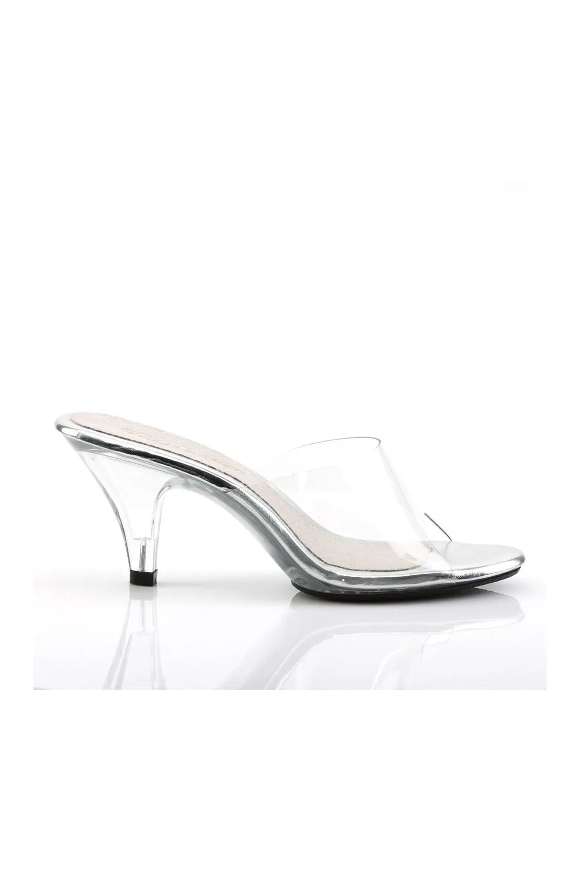 BELLE-301 Bootie | Clear Vinyl