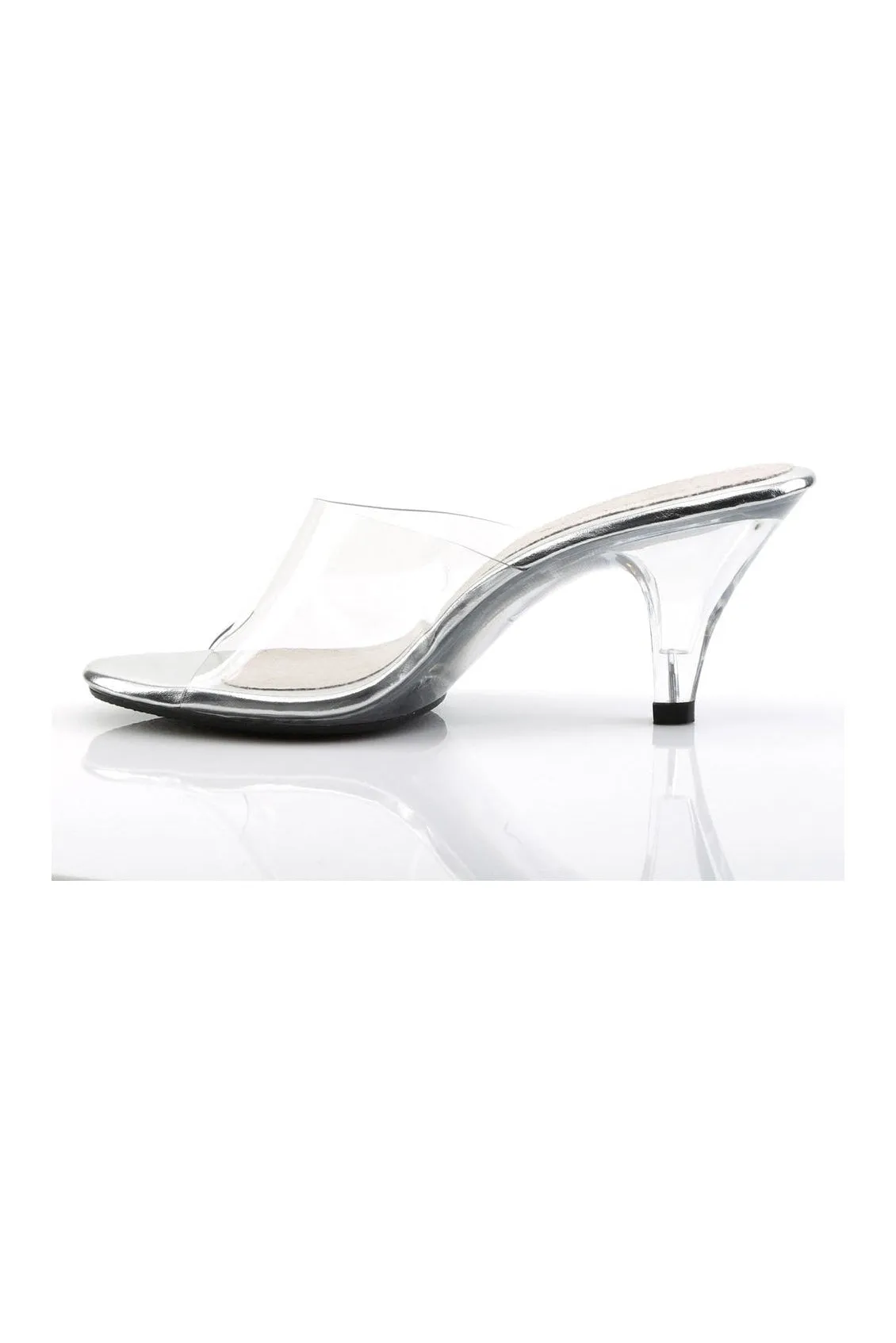 BELLE-301 Bootie | Clear Vinyl