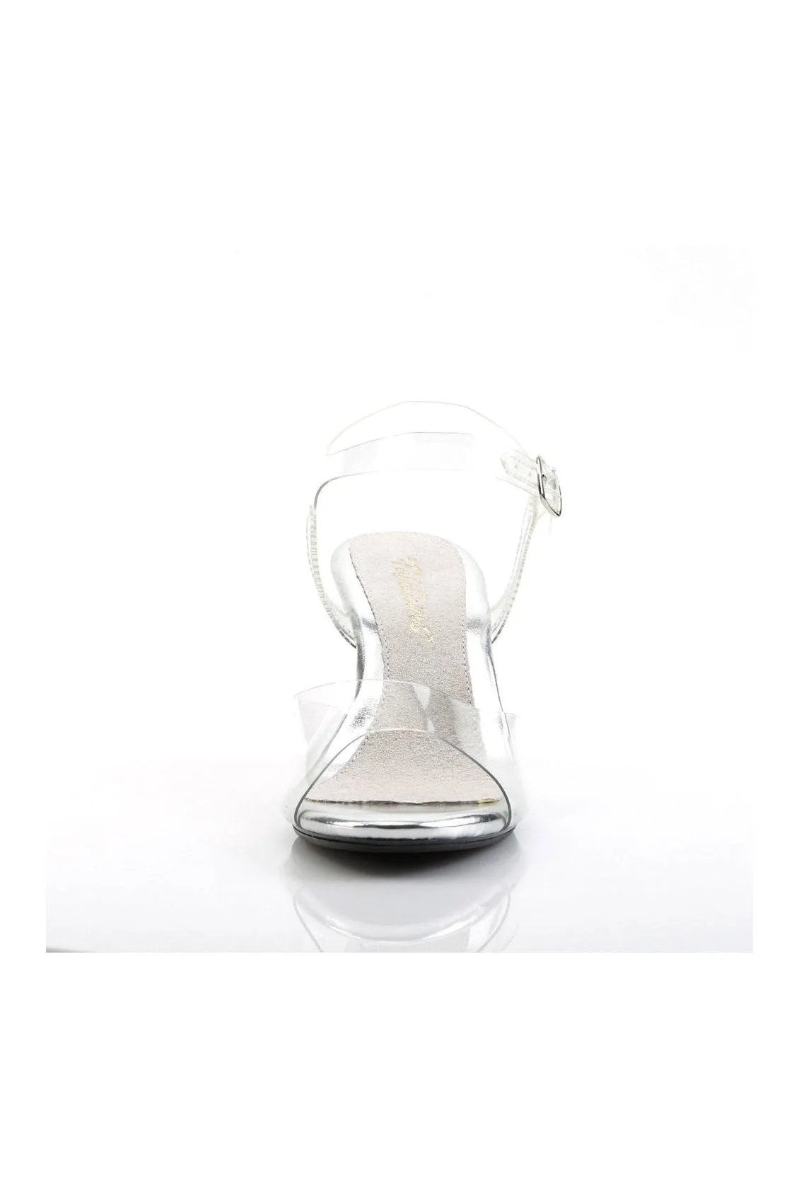 BELLE-308 Bootie | Clear Vinyl