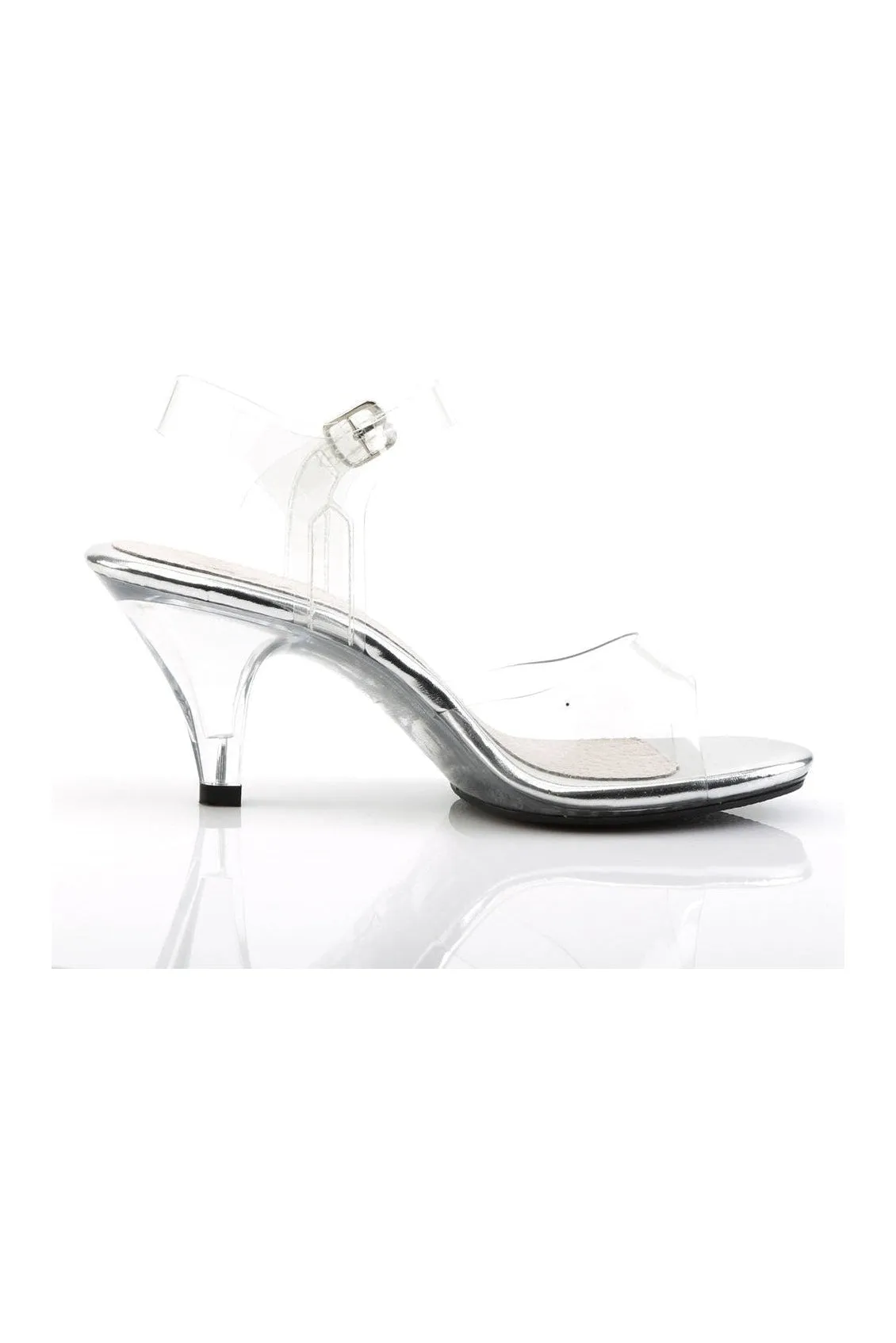 BELLE-308 Bootie | Clear Vinyl