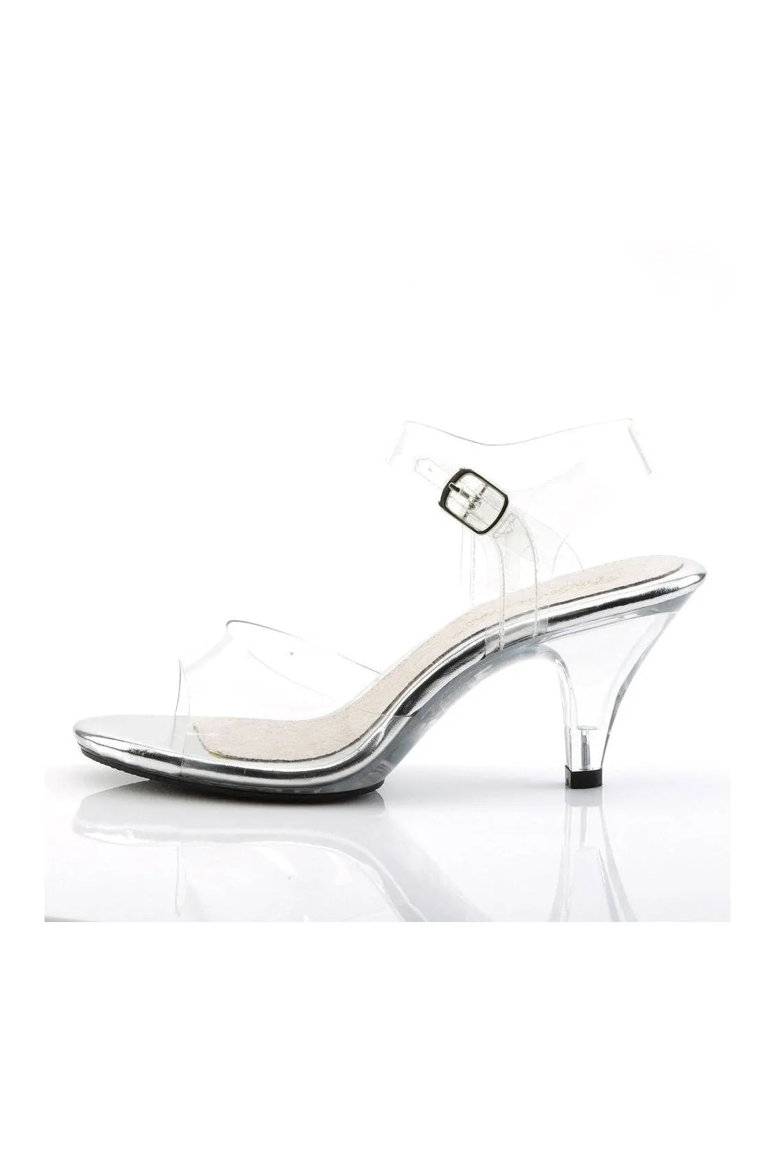 BELLE-308 Bootie | Clear Vinyl
