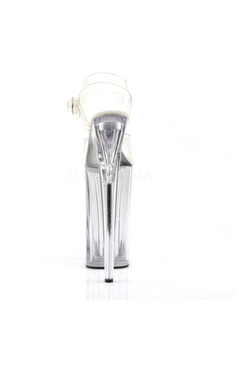 BEYOND-008 Platform Sandal  | Clear Vinyl