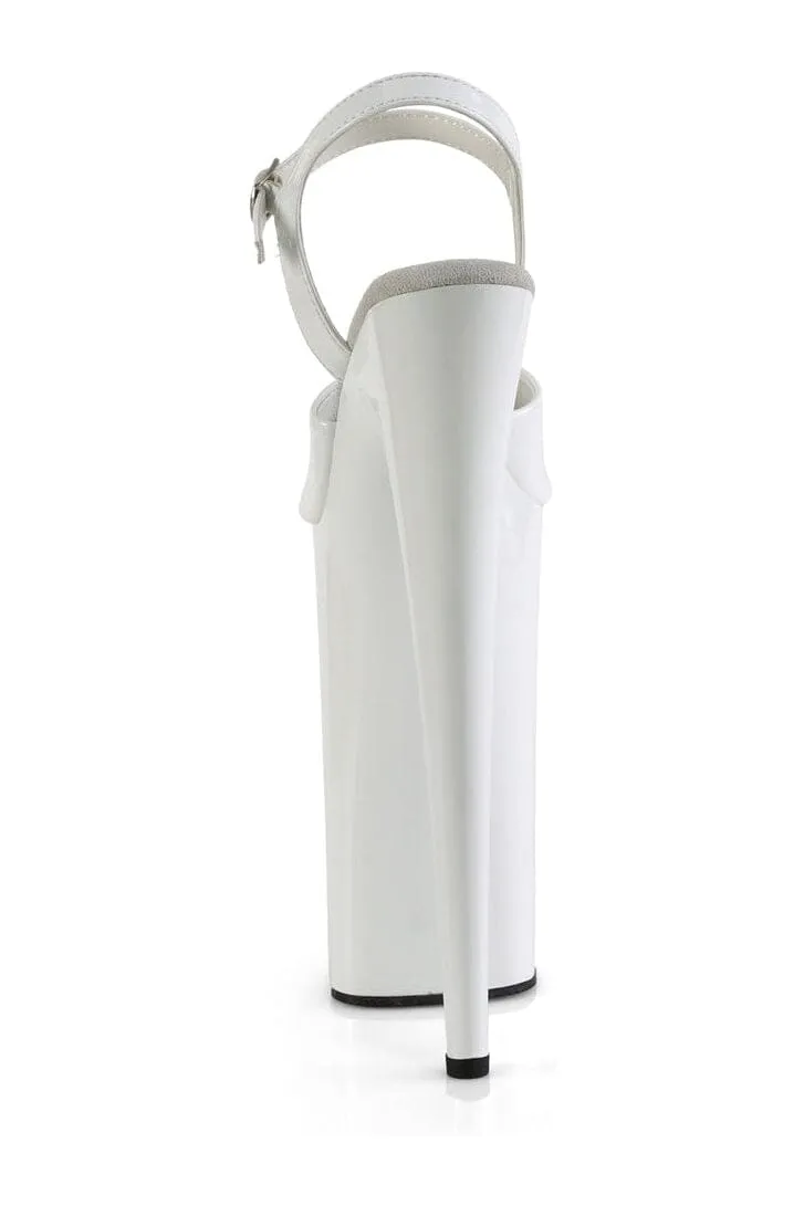 BEYOND-009 White Patent Sandal