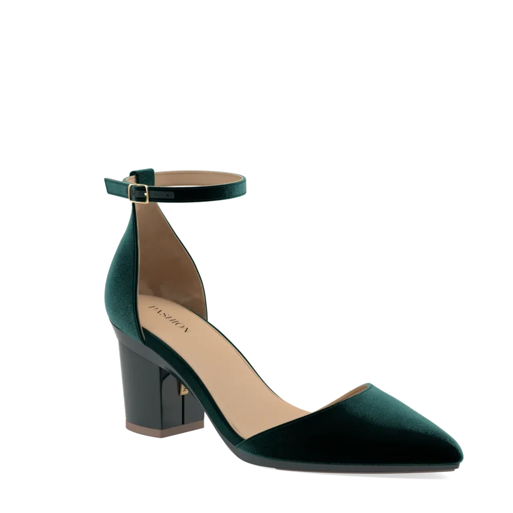 Block Heel Kit 3 Forest Green