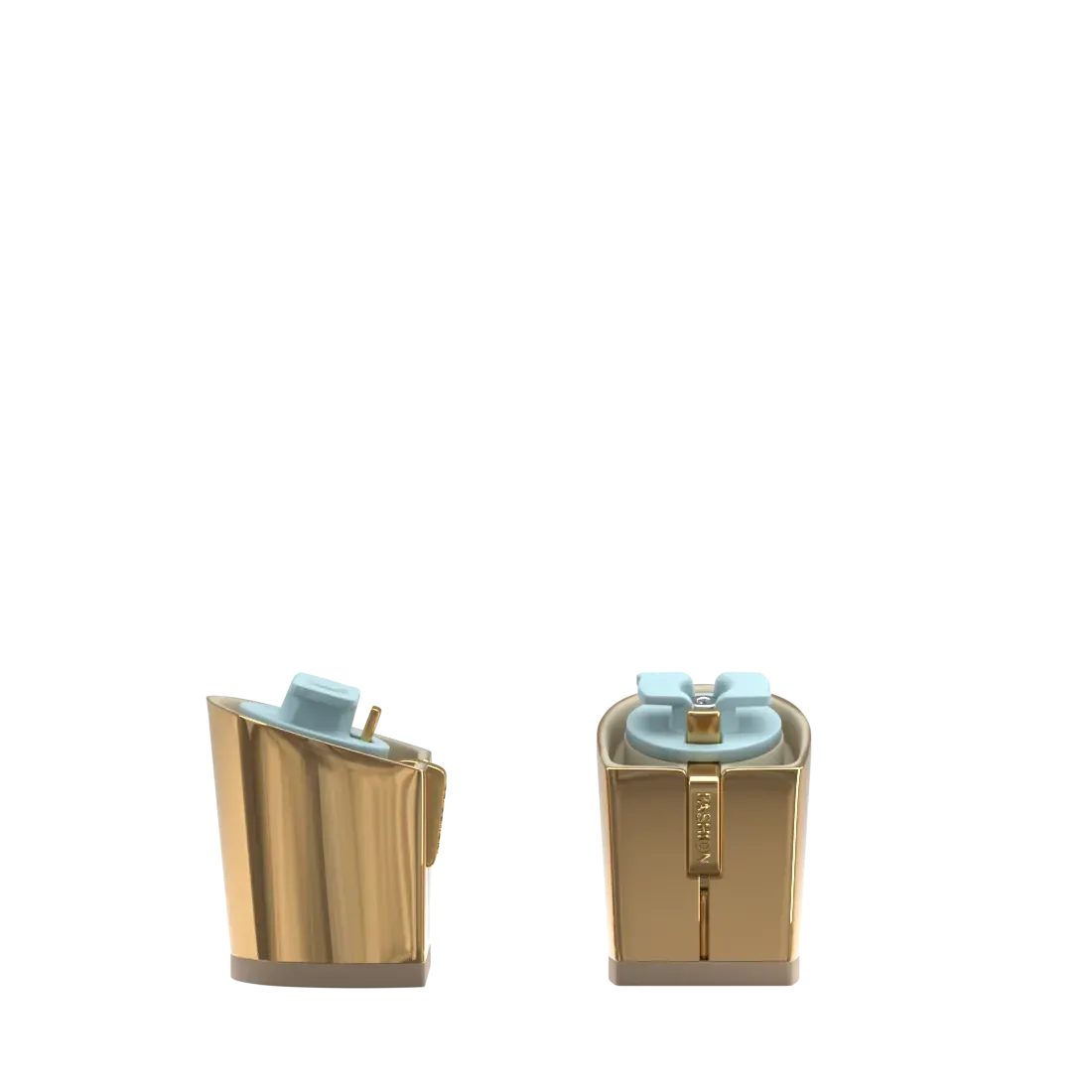 Block Heel Kit 3 Gold Metallic