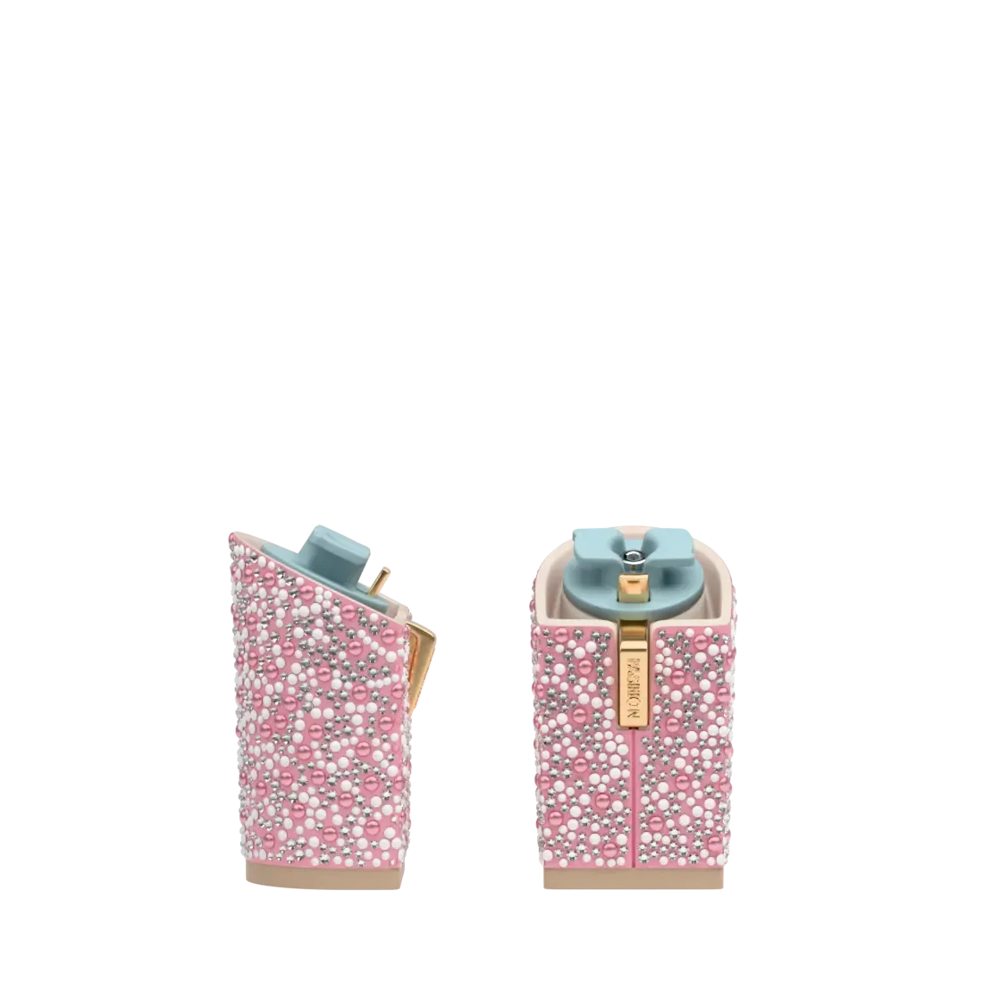 Block Heel Kit 4 Pink Pearl & Rhinestone
