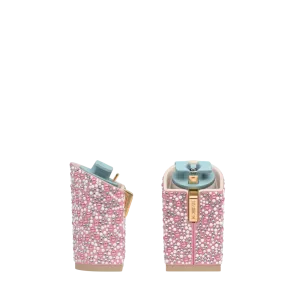 Block Heel Kit 4 Pink Pearl & Rhinestone