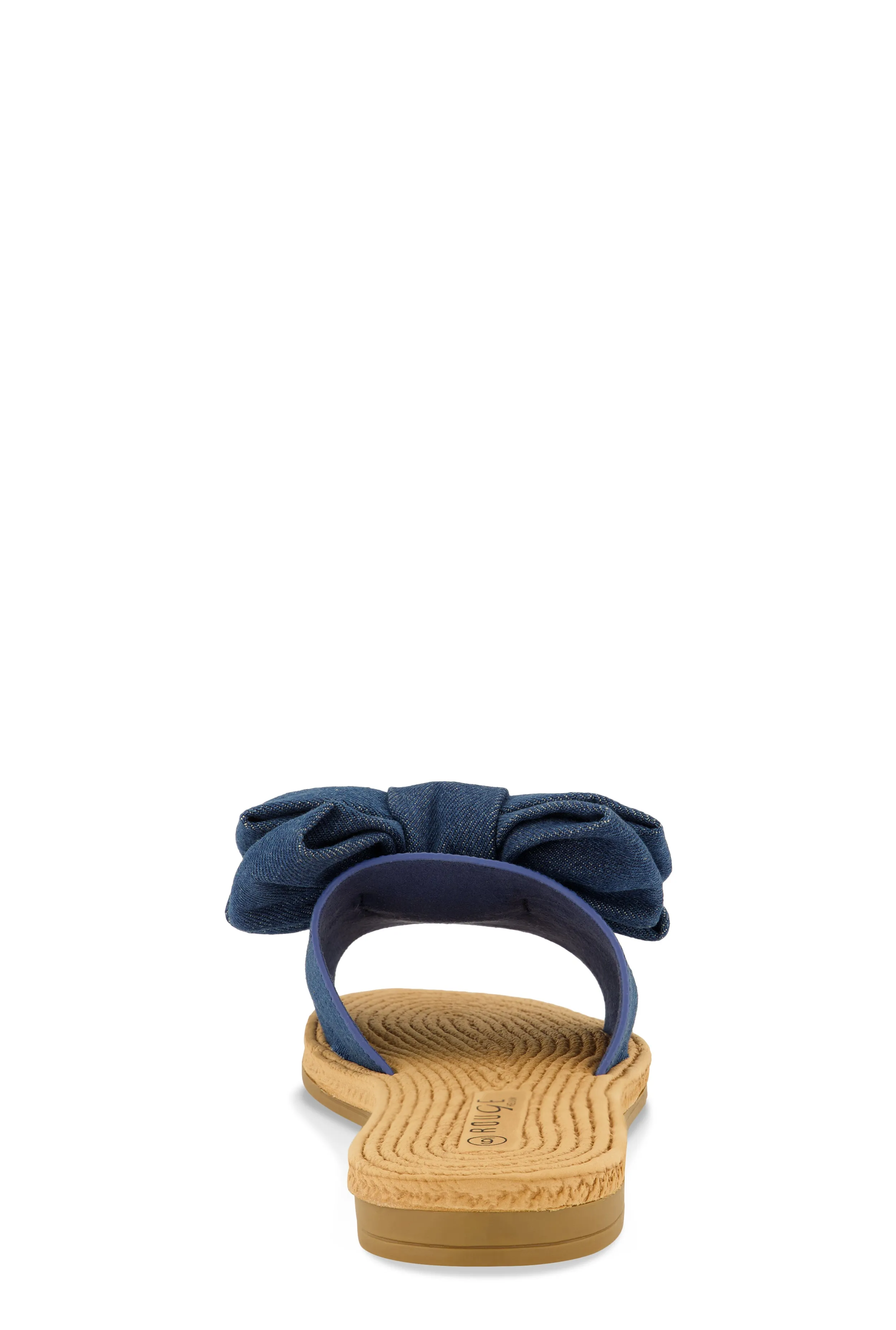 Bow Band Espadrille Slide Sandals