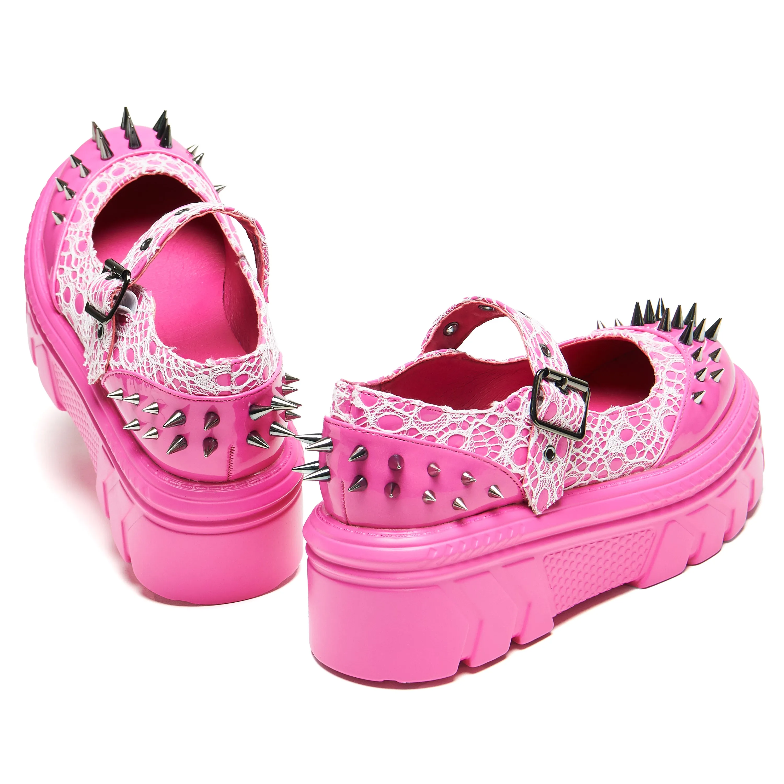 Candyfloss Demon Spiked Stomper Mary Janes