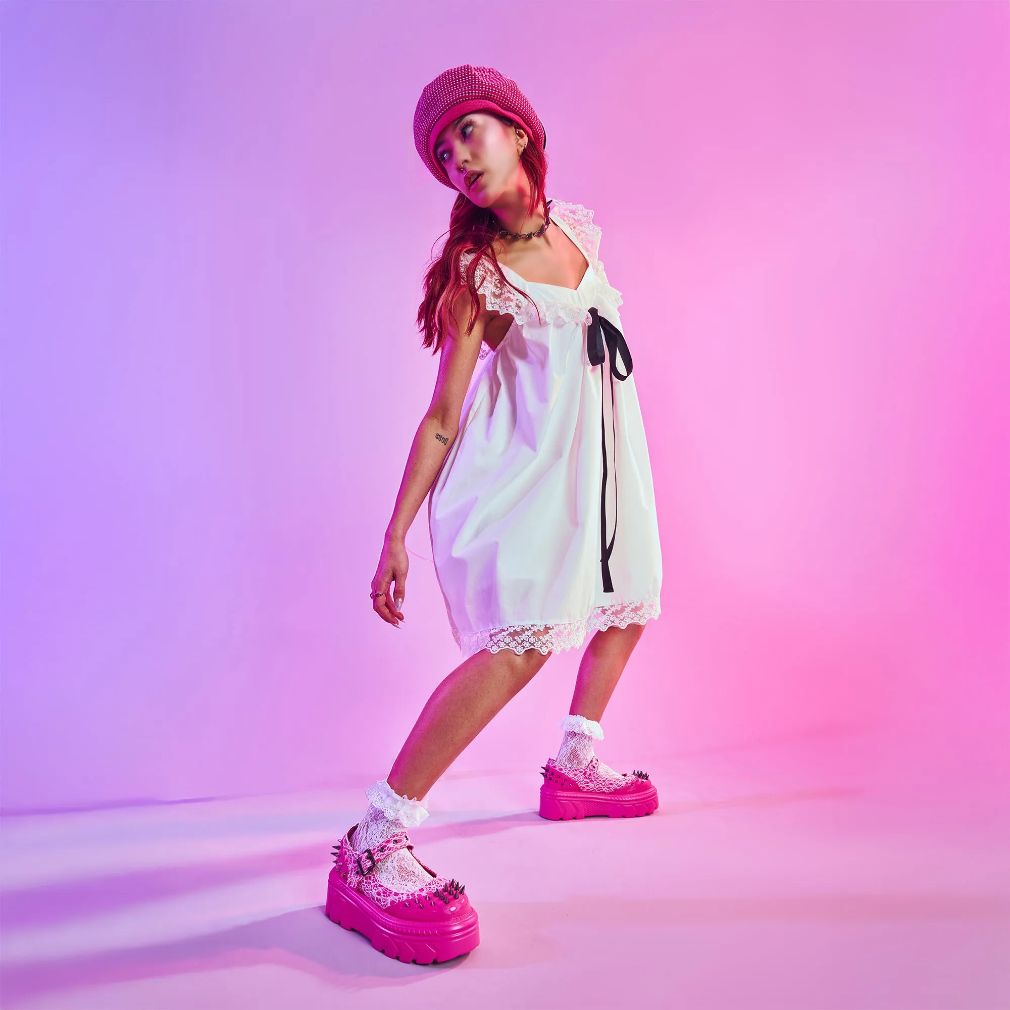 Candyfloss Demon Spiked Stomper Mary Janes