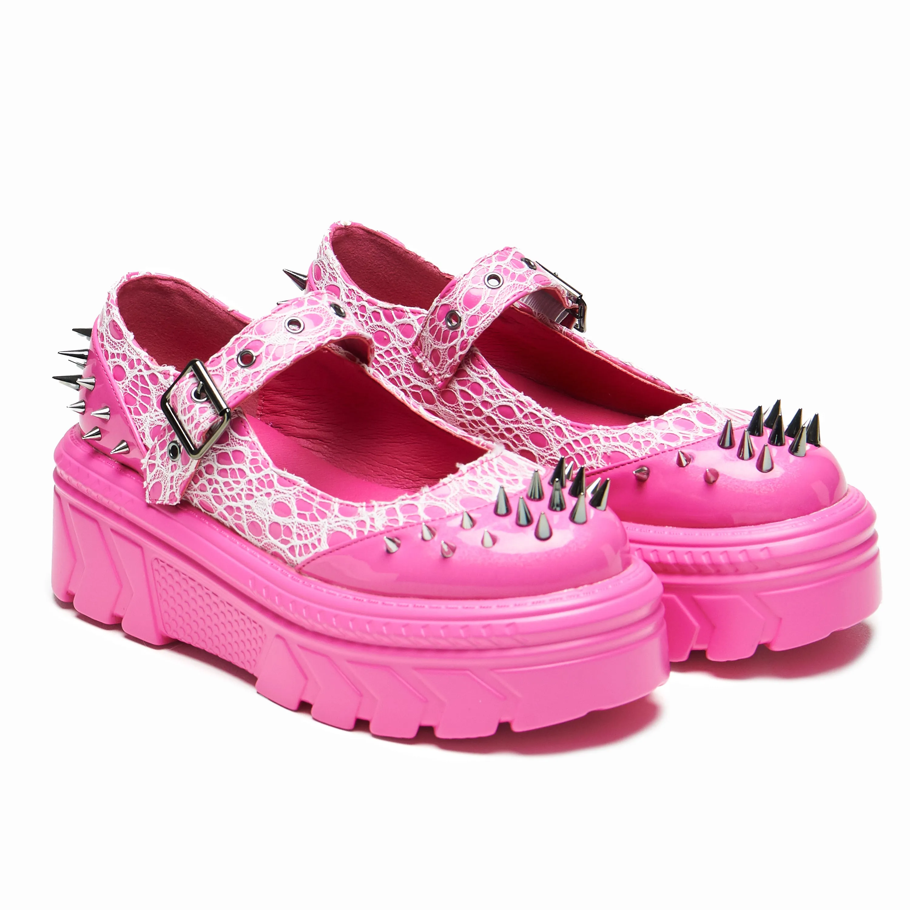Candyfloss Demon Spiked Stomper Mary Janes
