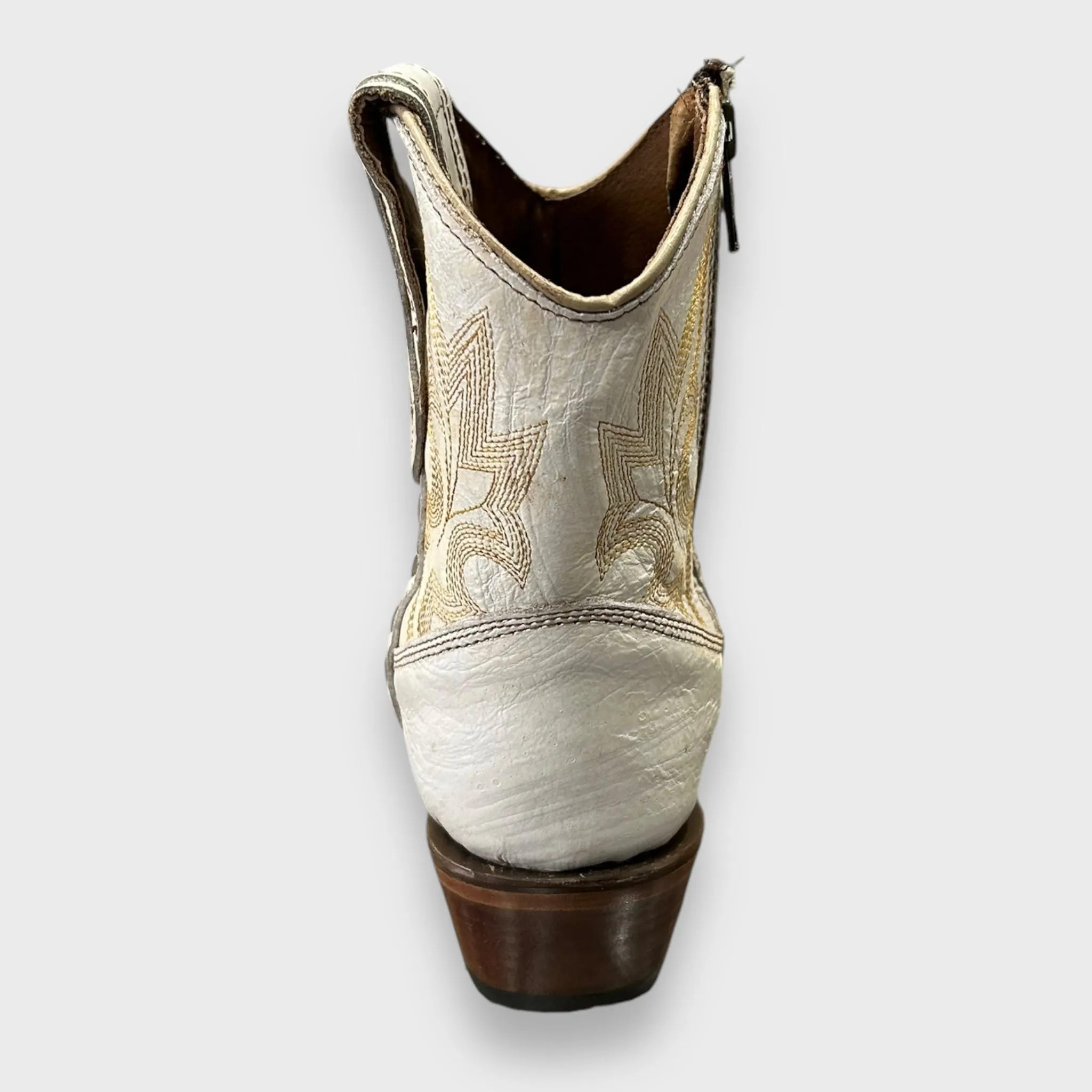 Circle G by Corral Ladies Western Ankle Boots in Pearl L5916