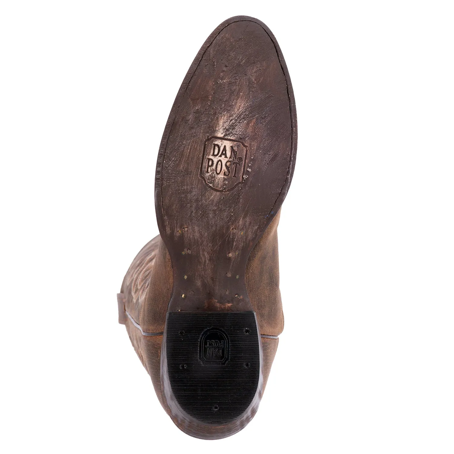 Dan Post Mens Bay Apache Cowboy Boots Leather R Toe 14 D