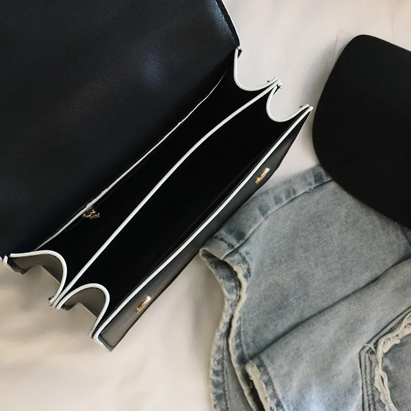 Designer-Inspired Diamond Lock Handbag for Women
