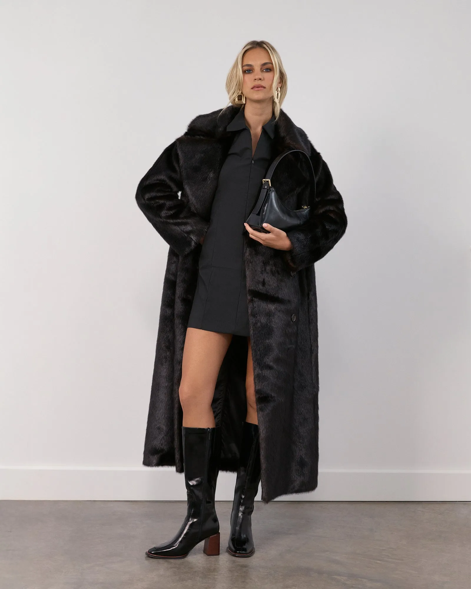 DIVINE KNEE BOOTS BLACK LEATHER