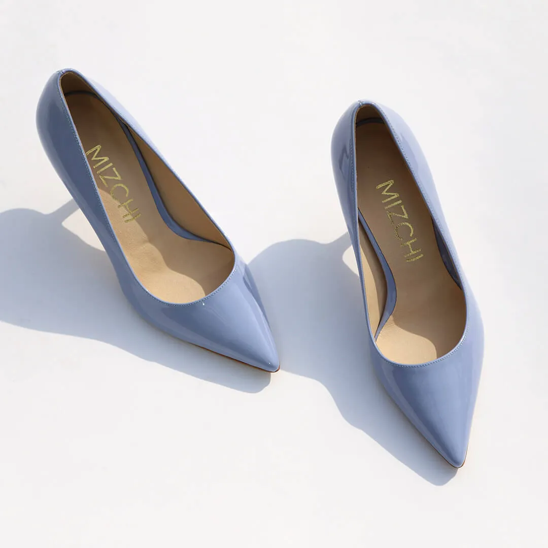 ELDORADO - blue patent pumps