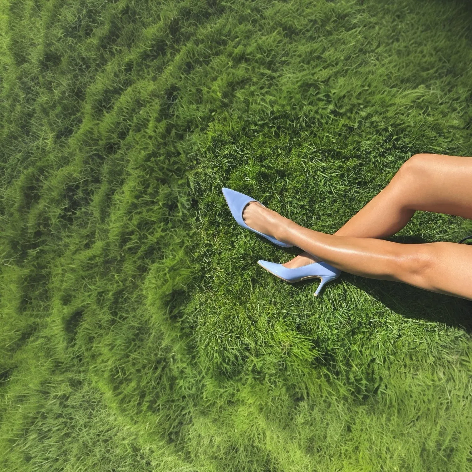 ELDORADO - blue patent pumps