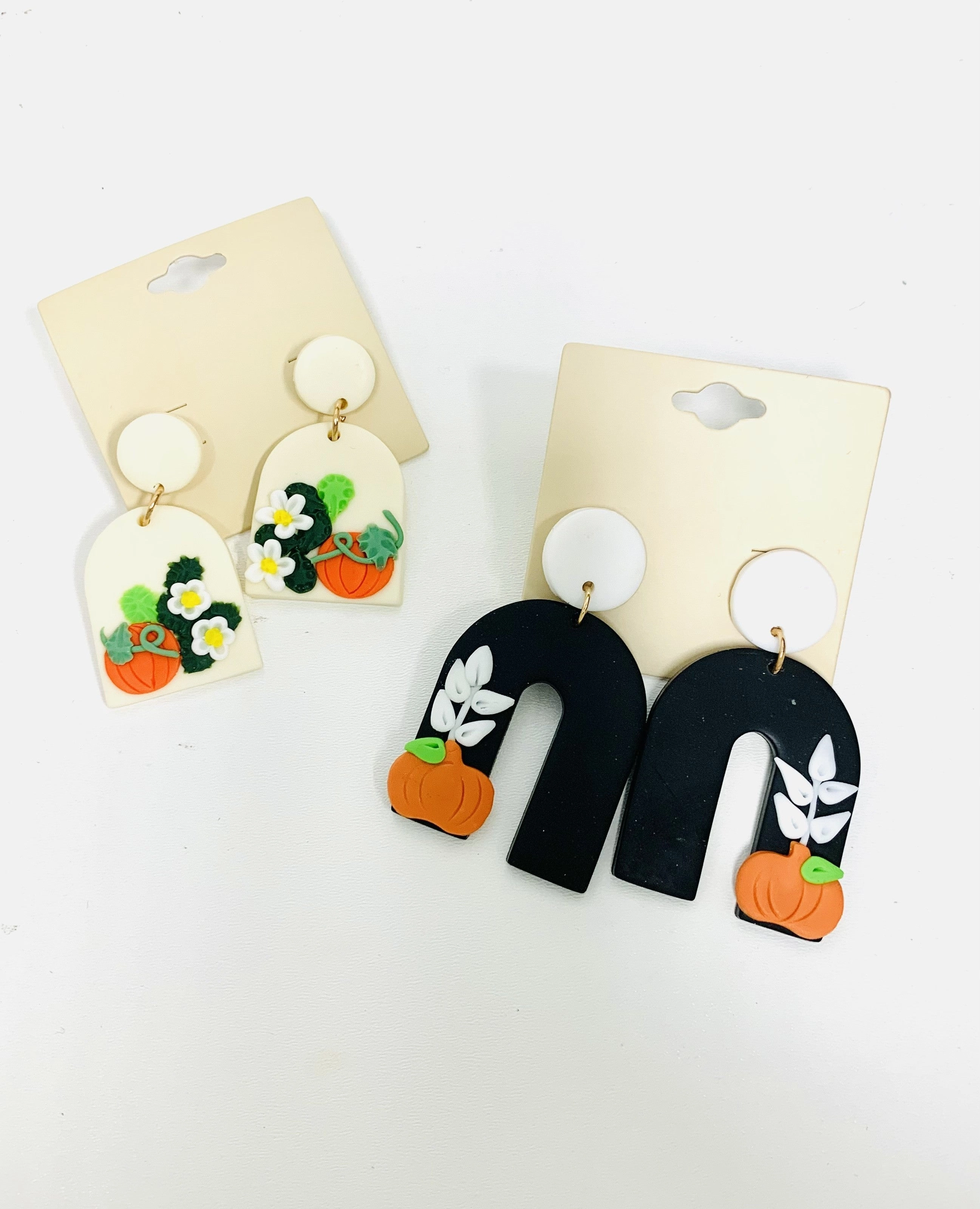 Fall Pumpkin Earrings