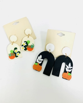 Fall Pumpkin Earrings