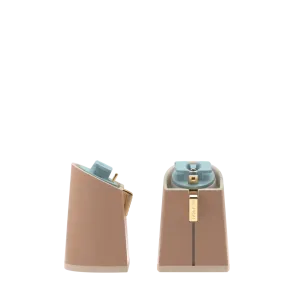 Flare Block Heel Kit Latte 4"