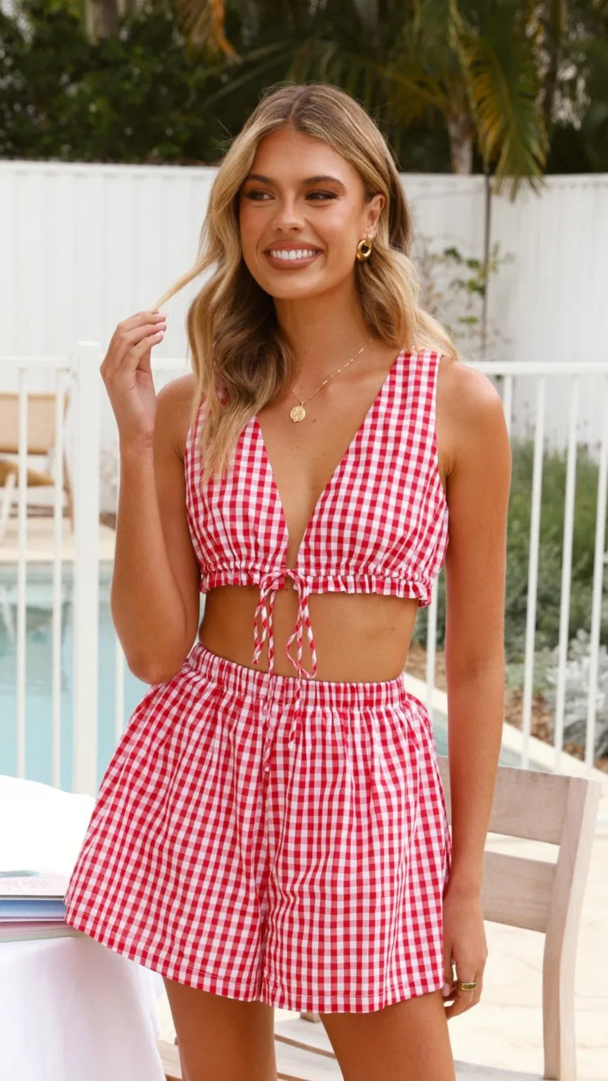Jamaica Shorts - Picnic Red