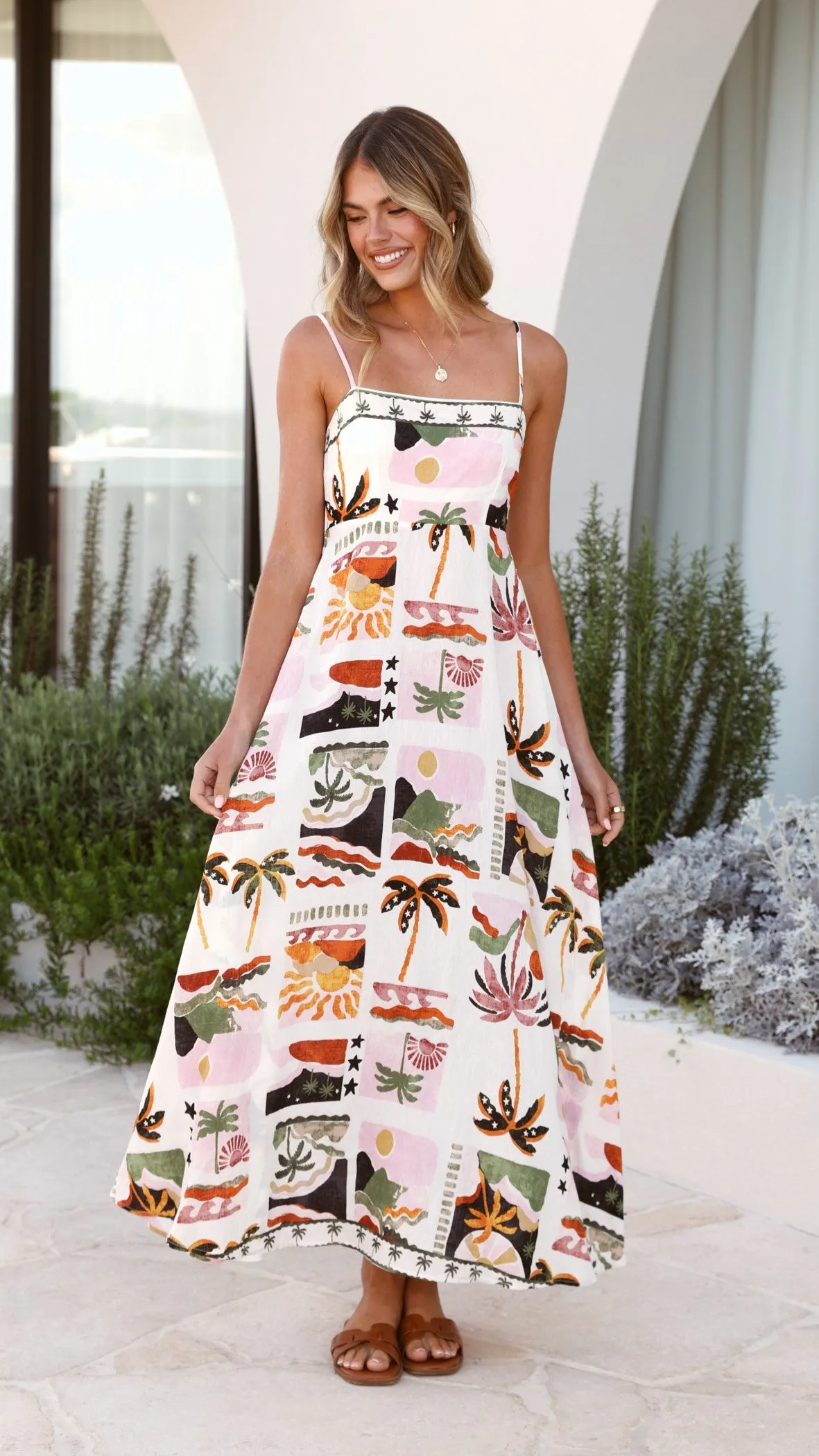 Jaylene Maxi Dress  - Desert Palms