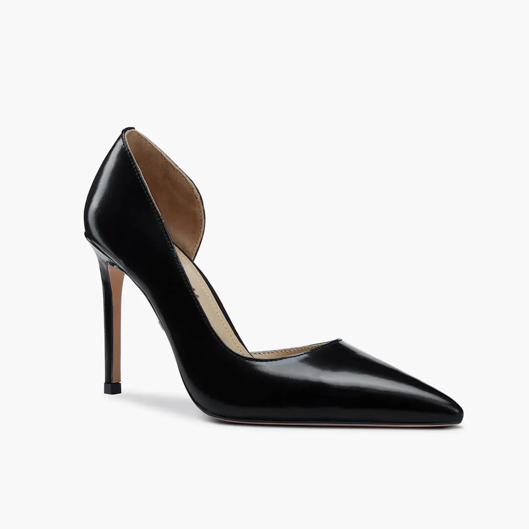 *LALITA BLACK  - d'orsay cut heels