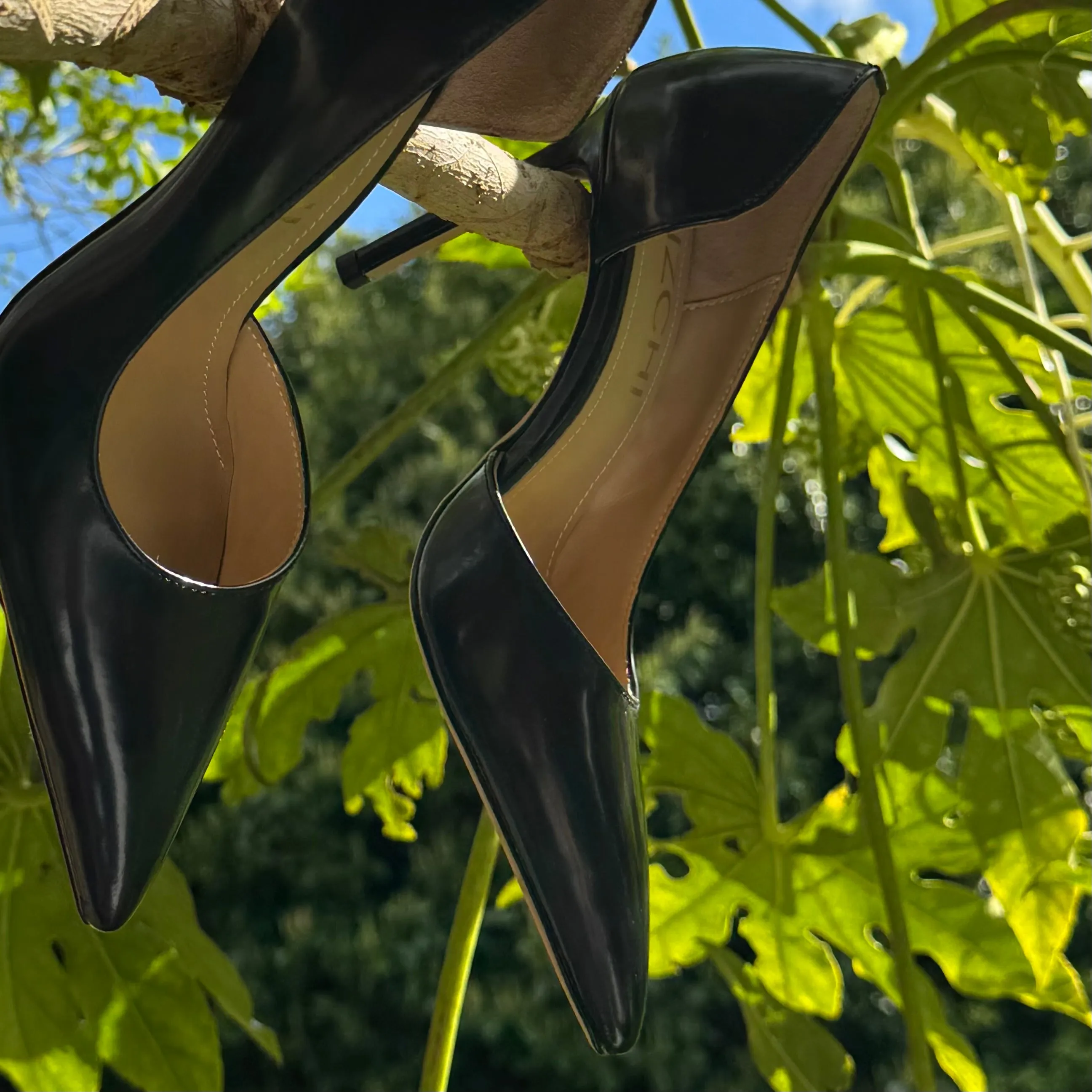 *LALITA BLACK  - d'orsay cut heels