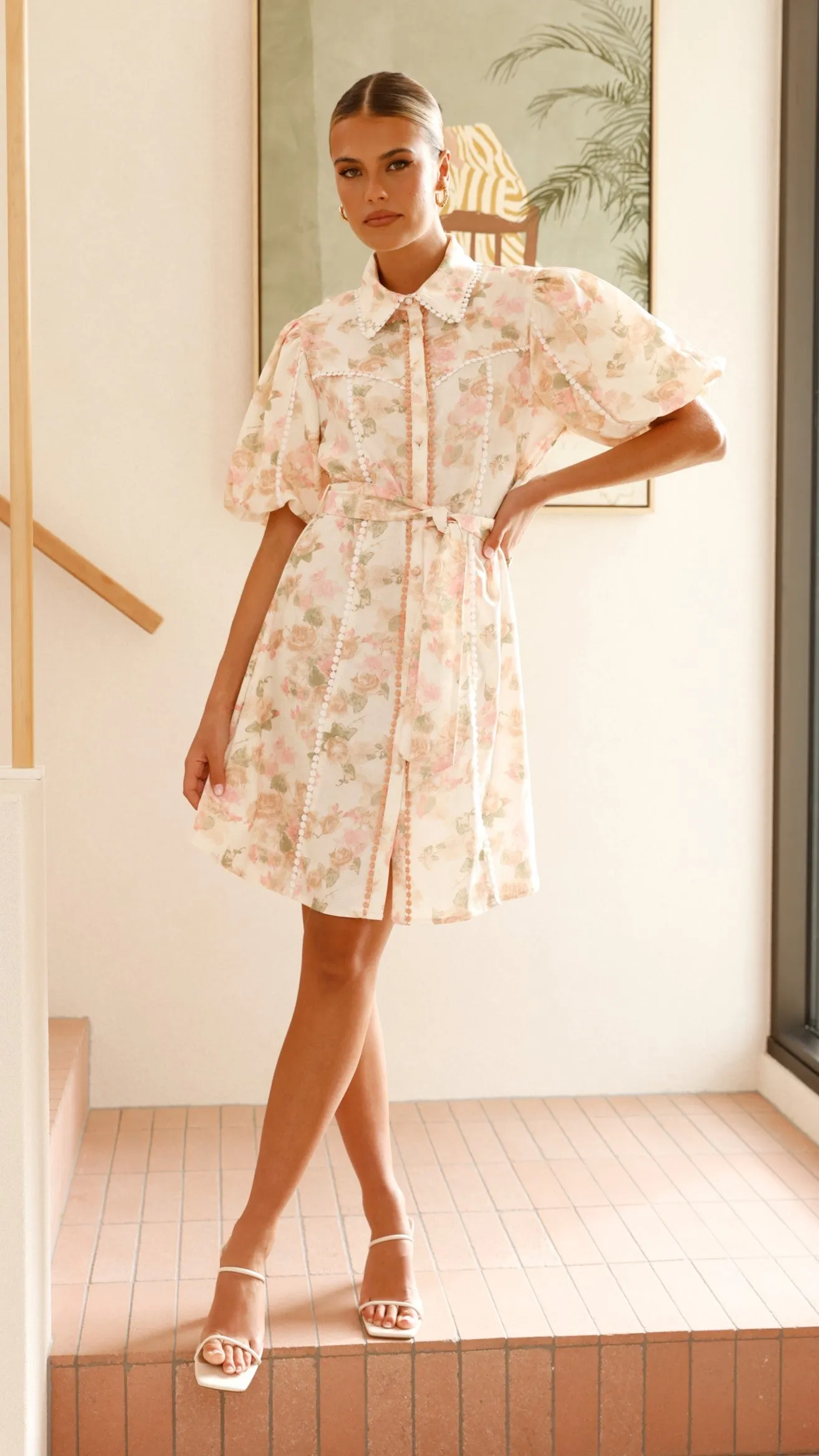 Mason Mini Dress - Blossom Print
