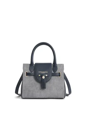 Mini Windsor Handbag - Denim Suede
