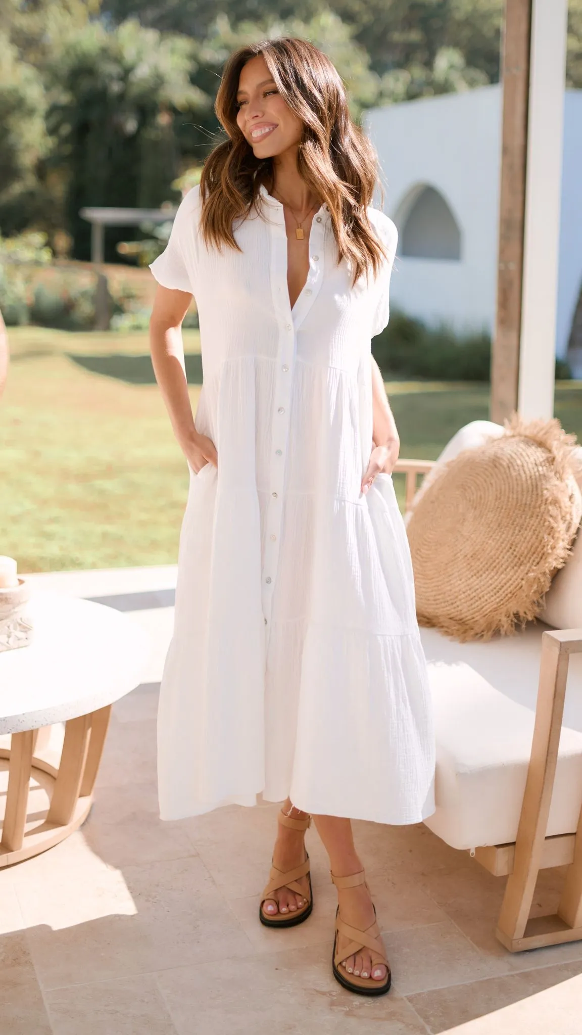 Morgana Dress - White