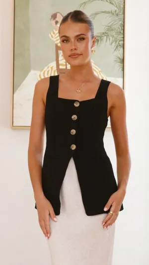 Obelia Top - Black