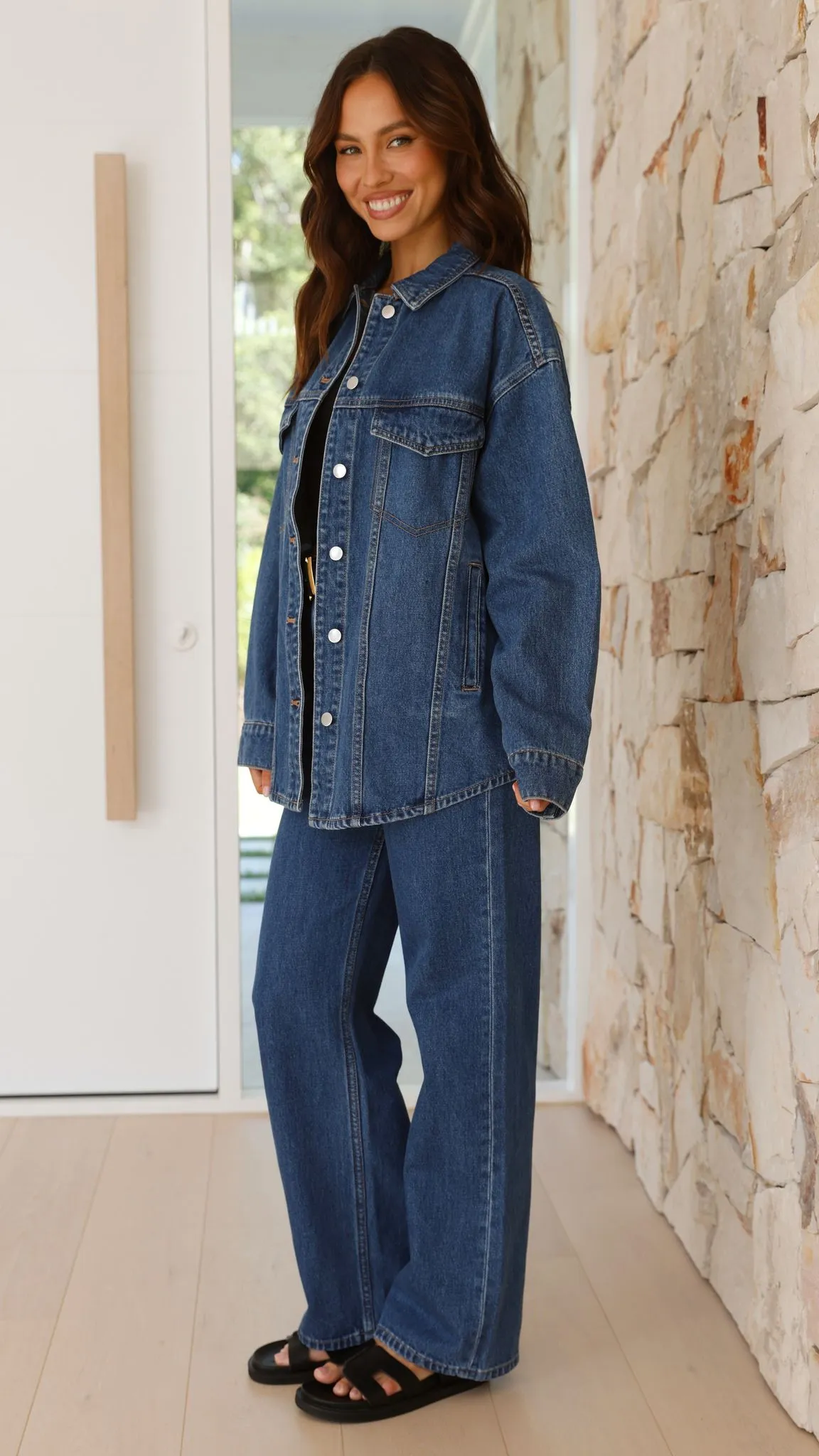 Organic Denim Jacket - Vintage Blue