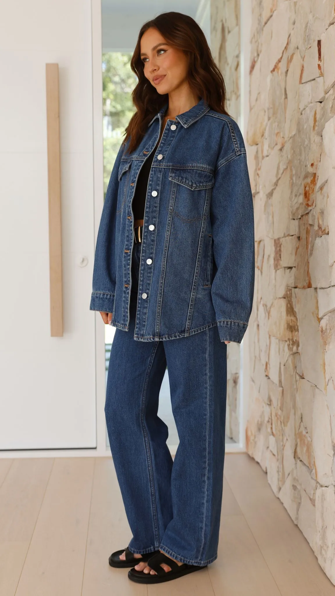 Organic Denim Jacket - Vintage Blue