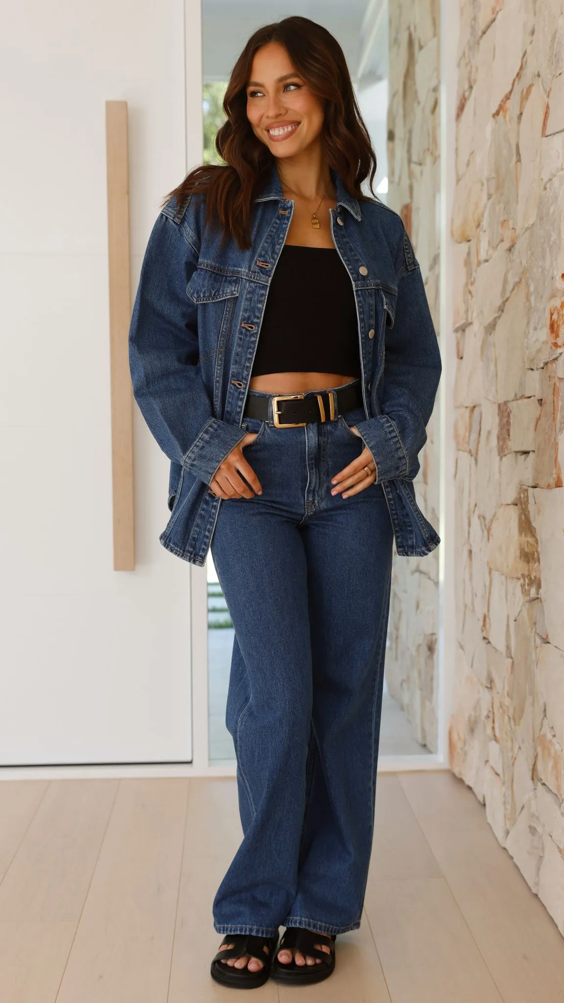 Organic Denim Jacket - Vintage Blue
