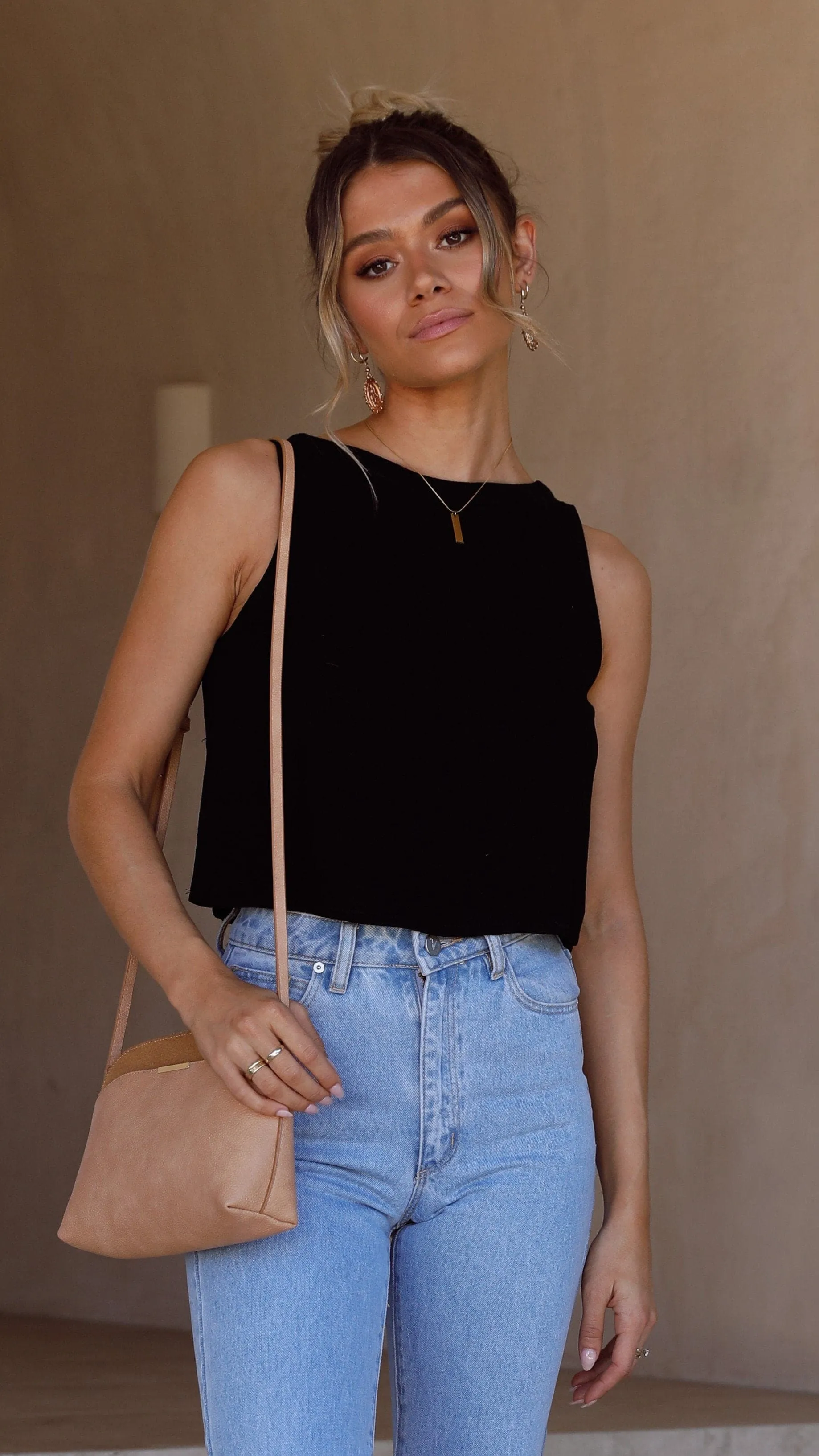 Persephone Crop Top - Black