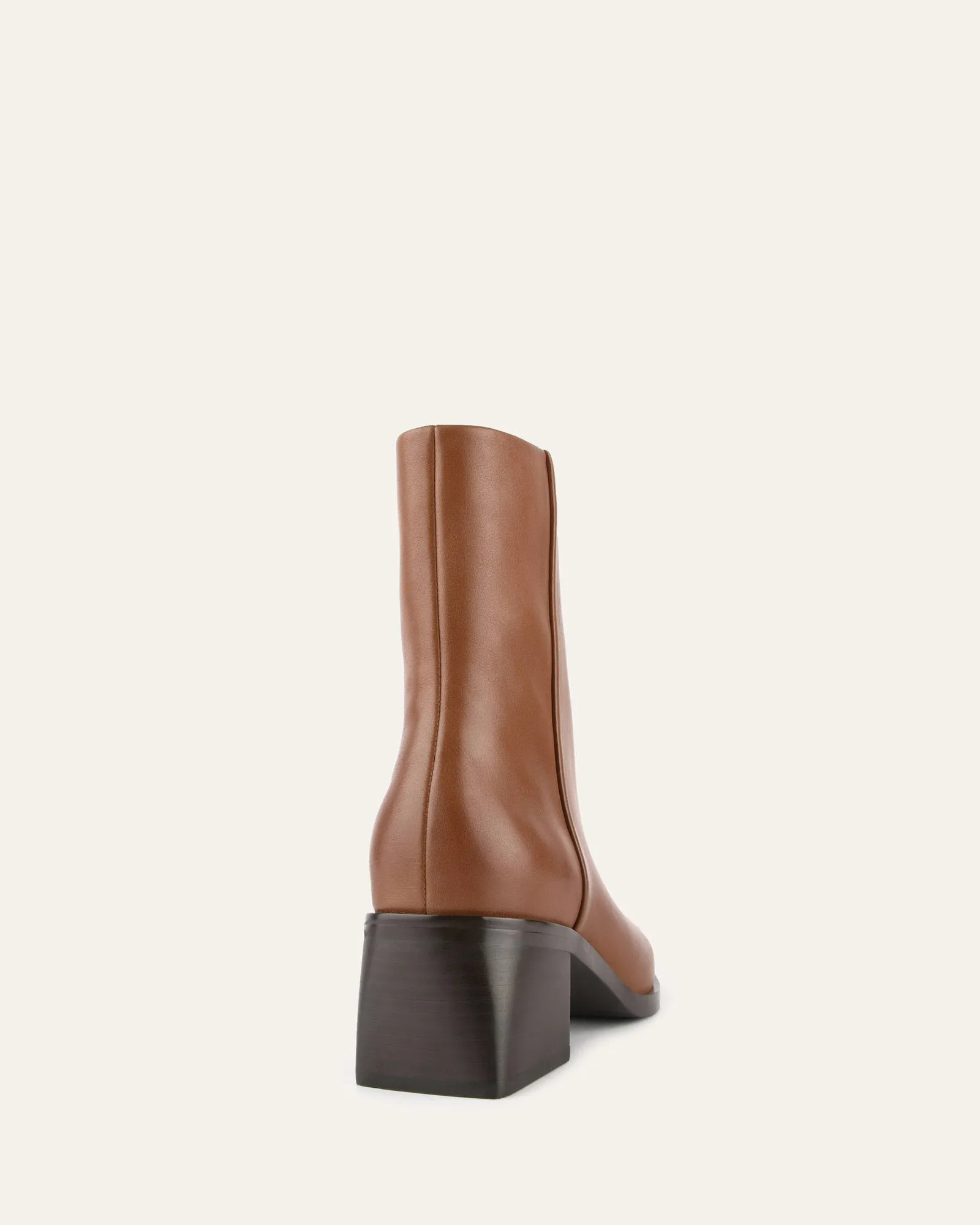 QUADE MID ANKLE BOOTS TRUE TAN LEATHER